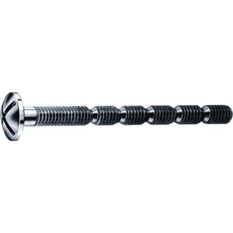 FPLUS tornillo partibl.zinc.x100 uds.4x45 , Tornillo para pomo de mueble de métrico 4 con muescas para un fácil corte.
Medida. M-4 X 45 MM.