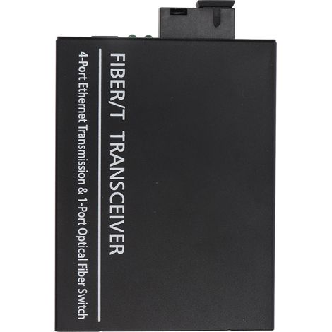 Convertisseur de média Ethernet 10/100M fibre monomode unique Tx1310 nm/Rx1550 nm port RJ 45 (1/4)