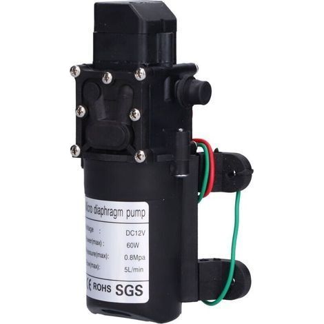 12V 60W Wasserdruck-Membranpumpe, selbstansaugende Pumpe für Gartenbewässerung, Bewässerung und Schwimmbäder (1/4)