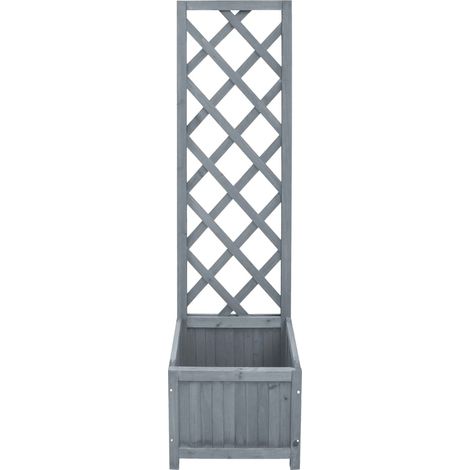 Maison Exclusive - Spalier mit Blumenkasten 40x30x135 cm Massivho