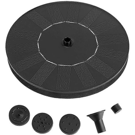 Fontaine solaire flottante créative avec pompe à eau pour jardin, bassin, piscine et aquarium, 180 L/h, 1,4 W (1/4)