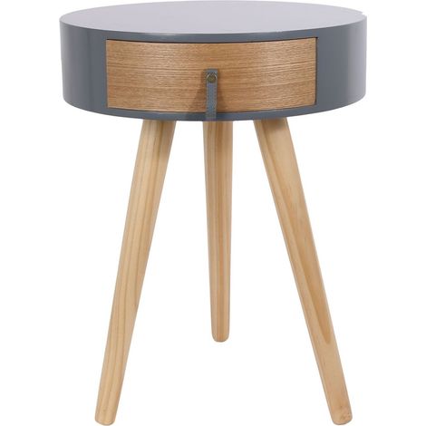 Table de chevet 1 tiroir design scandinave NORA (1/4)