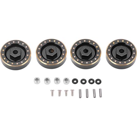 4 roues de moyeu en laiton pour poids d'équilibrage, combinées pour pièces de voiture RC crawler Axial SCX24 1/24 (1/5)