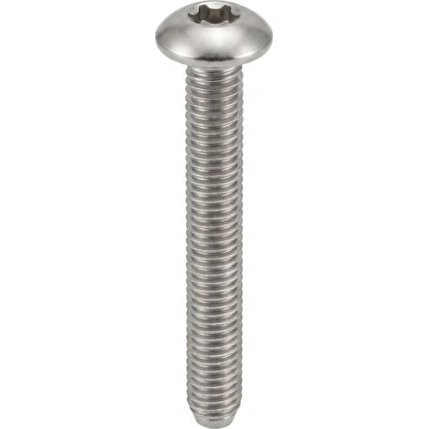 100 Vis à Métaux Tête Bombée Six Pans Creux 10 x 30 mm - ISO 7380-1 - Inox A2 - D-Work