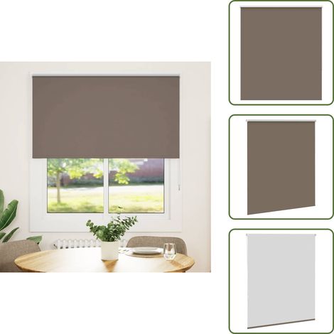 Verdunkelungsrollo Kaffeebraun 130x150 cm Stoffbreite 126,6 cm - Verdunkelungsrollo - Verdunkelungsrollos - Rollo - Verdunklungsrollo (1/5)