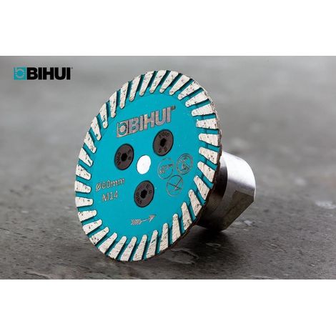 Mini disque diamanté Ø60mm – Couronne diamantée pour coupes nettes – Adaptation M14 – Pour résidus de colle et joints