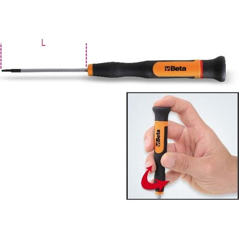 MICROGIRAVITE A CHIAVE MASCHIO PER VITI CON IMPRONTA TORX® T20 ART. 1257TX (1/2)