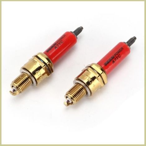 Bougie d'allumage pour Moto, ATV, Pit Dirt Bike - Matériau de haute qualité - Lot de 2 pièces (1/4)