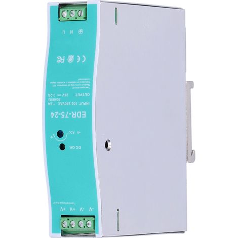 Alimentation électrique industrielle sur rail DIN (EDR7524) - 24 V CC / 100-240 V CA