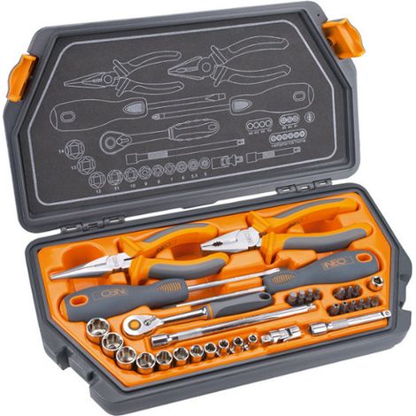 33 tlg. Profi Nußkasten Ratschenkasten 1/4" (1/3)
