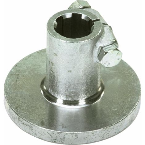 Mozzo scanalato profilo 1”3/8 lungo 83mm 6 cave con flangia (1/2)