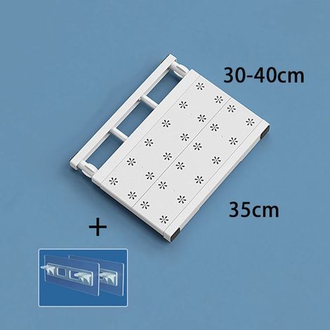 -4 Étagères de rangement réglables pour vêtements, placard, penderie, étagère murale pour salle de bain, cuisine, meubles de rangement, organisateur pour la maison (1/5)
