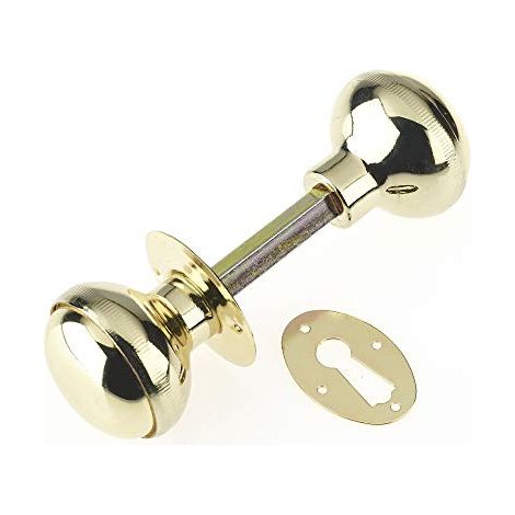 Yale P405-PB Pomello per cerchione, Diametro della Maniglia, Adatto per Porte Interne, Ottone Lucido, 43 mm (1/2)