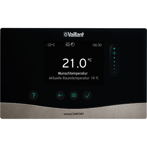 Régulateur de chauffage Vaillant sensoCOMFORT VRC 720/3, interface eBUS