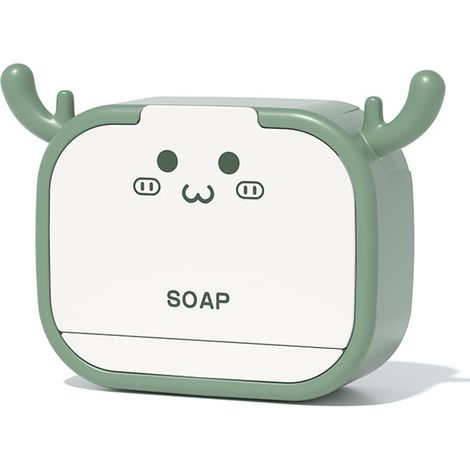 Support Savon Mural Auto-Adhésif - Égouttoir pour Savon en Plastique - Pour Salle De Bain Cuisine Douche - 1 Pièce (1/5)