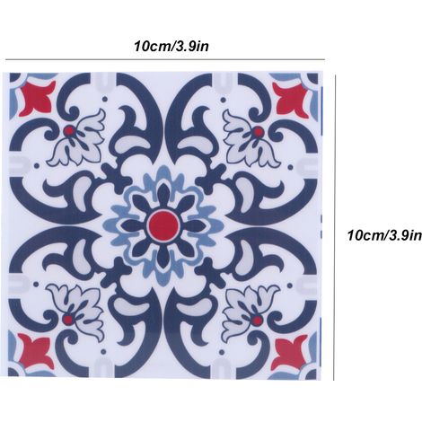 10 Autocollants Céramiques Imperméables 10x10cm pour Cuisine Salle de Bain Décoratifs (1/5)