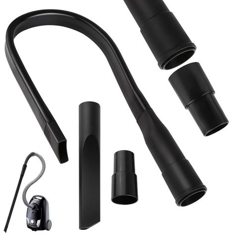 Long Flexible Suceur Aspirateur, 62cm Embout Aspirateur pour Tous Les Aspirateurs avec Raccord 35/32mm, Embout Aspirateur Universel pour Le Nettoyage Sous Les Meubles et Les Sièges de Voiture (1/5)