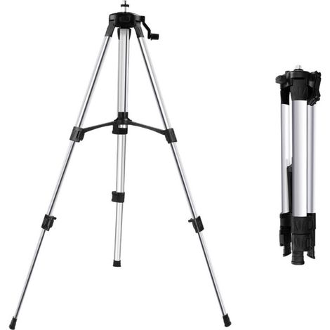 Trépied de niveau laser 1.5M hauteur réglable épaissir trépied auto-nivelant support de trépied en aluminium (1/4)