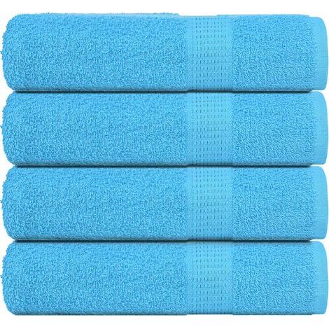 FROGN Badetücher, 4er-Set, türkis, 70 x 140 cm, 360 g/m² (1/5)