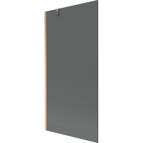 Mexen Next mampara de ducha de 1 hoja 90 x 150 cm, grafito, cobre cepillado - 895-090-000-00-40-65 (1/5)