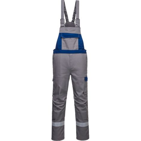 Peto bicolor Bizflame Ultra contra calor por contacto, Regular FR07 L Gris