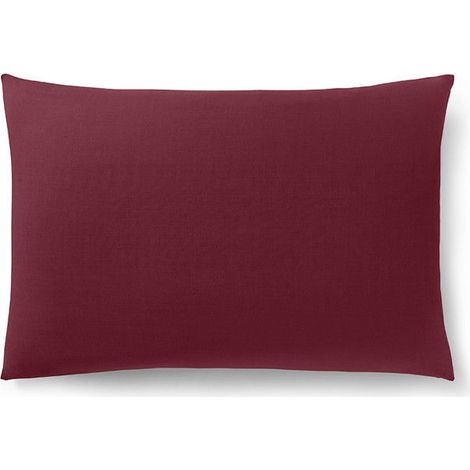 Taie d'oreiller - Prémium - Grenat - 50 x 70 cm - 100% coton - Certifiée Oeko-Tex® (1/3)