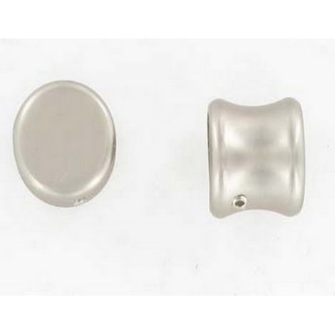 Tringle à Rideaux Métal Ø 20 mm + 2 Supports Courts Plafond ou Mur + 2 Embouts Bouchon - Longueur 1.50 m. (1/3)