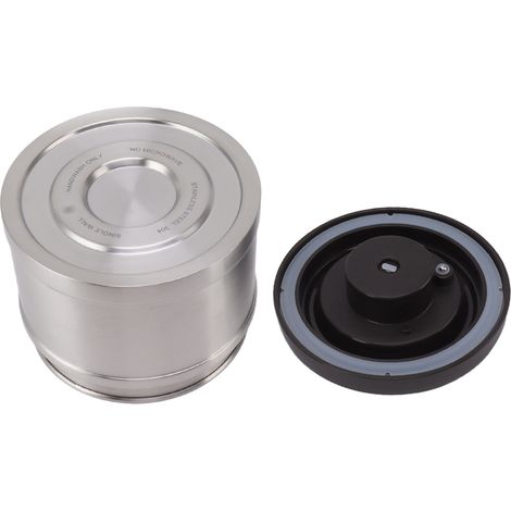 Récipient à café scellé sous vide en acier inoxydable 304, Type presse, stockage hermétique des aliments pour haricots, thé, noix, couleur naturelle, 750ML (1/5)