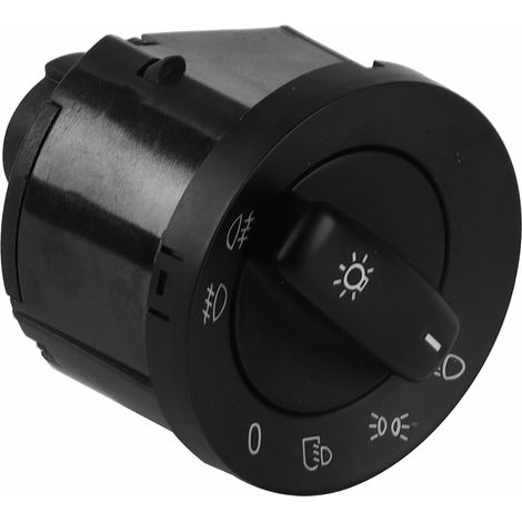 Interrupteur de phare 1K0941431N chromé noir, compatible avec les modèles MK5 et MK6 (2005-2013) (1/5)