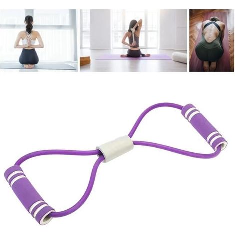 Bande de Résistance Fitness Elastic Figure 8 pour Stretching et Renforcement (1/4)