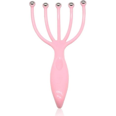 1 rosa tragbares manuelles Kopfmassagegerät (199 cm), Stahlkugel-Therapie- und Entspannungswerkzeug zur Stresslinderung (1/5)