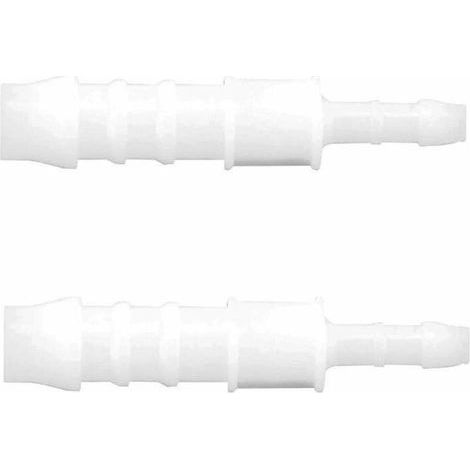 2x raccord de durite droit en I diamètre 8mm + 4mm réducteur adaptateur tuyau carburant tondeuse tracteur voiture scooter (1/2)