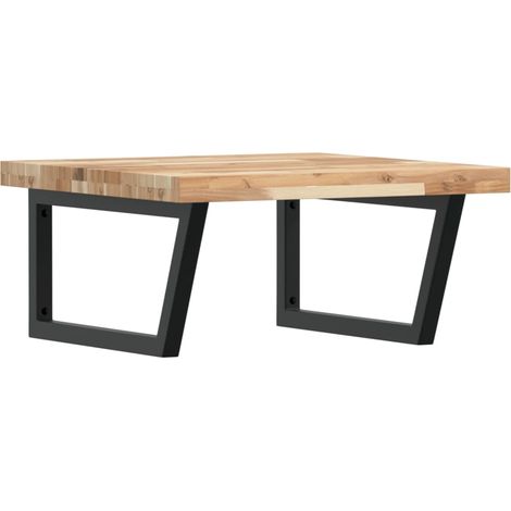 Maison Exclusive - Waschbeckenregal Wandmontage Stahl und Akazien