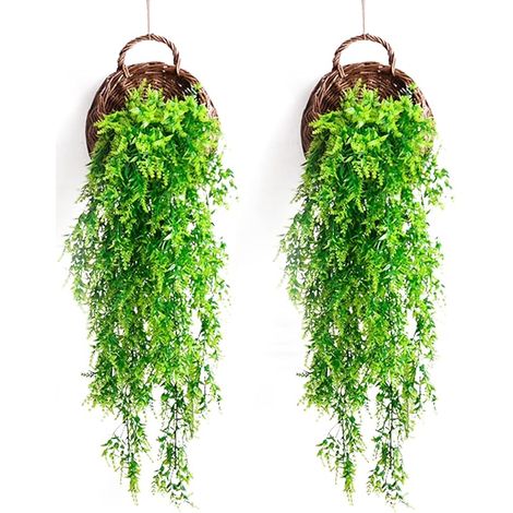 Fleur Artificielle d'herbe de Malt Plantes Fausse Plante Verte Deco Convient à La Décoration Murale de La Maison,du Jardin,de L'IntéRieur et de L'ExtéRieur (1/5)