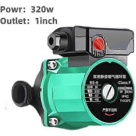 Pompe de circulation pour chauffage 100W/160W/228W/280W/320W, éclairage domestique 220V, petite chaudière, tuyau d'eau chaude, surpresseur pour circuit de chauffage au sol (1/5)