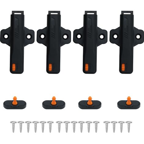 Lot de 4 poignées de Porte pour Portes de Placard, pour Toutes Les Portes de Placard, Camping-Cars, Bateaux, Maisons (1/5)