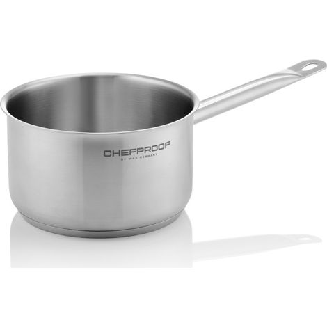 Casserole à manche CHEFPROOF Ø 18 cm H 10,5 cm 2,5 ltr inox 18/10 - Was Germany (1/2)