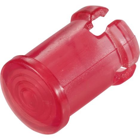 TRU COMPONENTS TC-13030664 Leuchtkappe Rot, Transparent  Passend für (LEDs) LED 5 mm