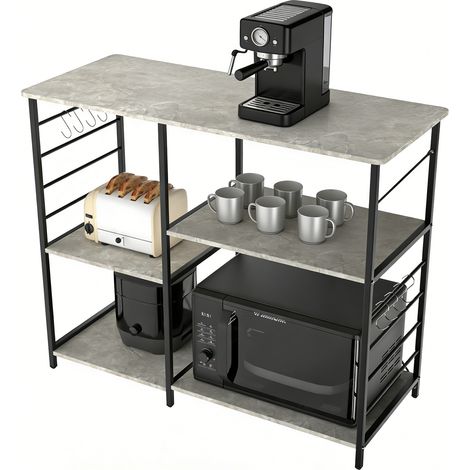 Élément de rangement de cuisine, Bar à Café, Meuble Cuisine pour ustensiles,90 x 39 x 82 cm (1/5)