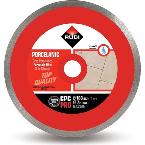 DISCO DIAMANTATO PER GRES PORCELLANATO CPC 180 PRO - RI 30955