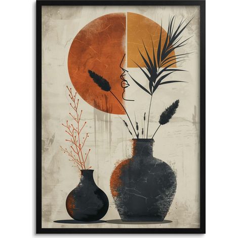 Affiche murale moderne représentant un visage de femme pour chambre à coucher (1/5)