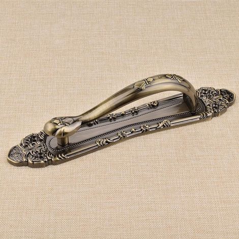 Poignée coulissante pour porte européenne, accessoire fer, tirage métallique anti-rayures, glissière 230 mm, poignée de tiroir coulissante, sans poignée métallique visible (1/3)