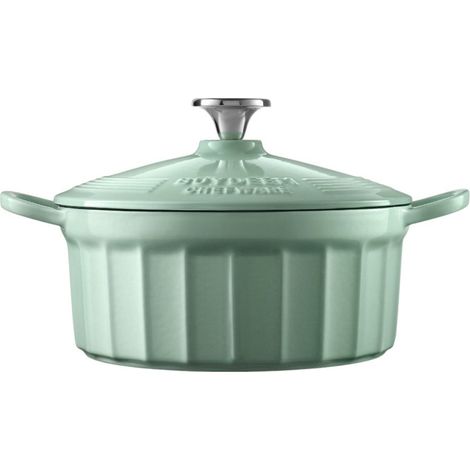BUYDEEM Recipiente de hierro fundido esmaltado de 2,9L, modelo CP521, color Cozy Greenish (1/3)