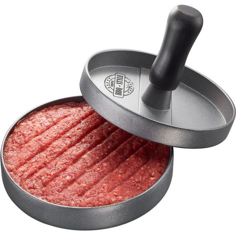 Presse-hamburger pour barbecue – Aluminium et plastique – Finition parfaite – Compatible lave-vaisselle – Pour hamburgers Classic et King size – Gefu (1/5)