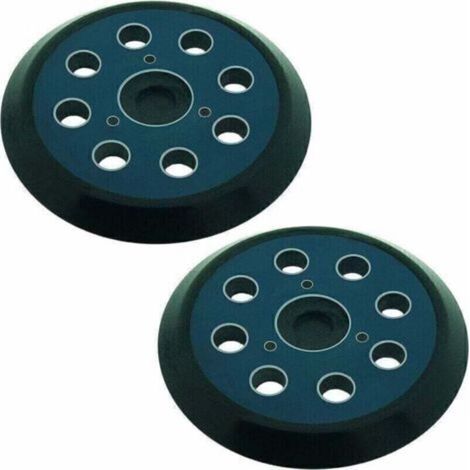 Tapis abrasif pour ponceuse orbitale 8 trous 125mm compatible avec Makita m9204 bo5030 bo5031 dbo180z bo8041 dbo180rmj bo5041 bo5010 bo50111 bo5012 - lot de 2 (1/4)
