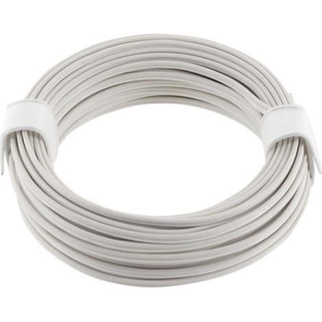 econ connect KZL2X008WS5 Litze  2 x 0.08 mm² Weiß 5 m