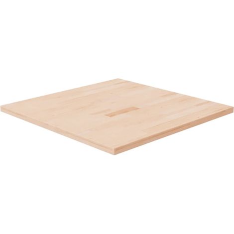 Dessus de table Plateau De Table Plan de travail carré 70x70x2,5 cm Bois chêne massif non traité BZTHBS716621 (1/4)