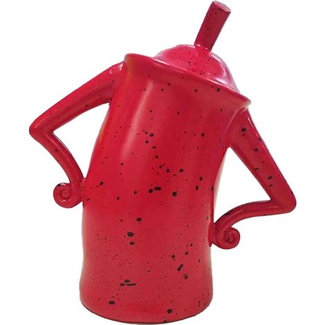 Boîte de Rangement en résine, Pot de Stockage de Nourriture élégant Multifonctionnel décoration de la Maison pour Bijoux café (Red S) (1/5)