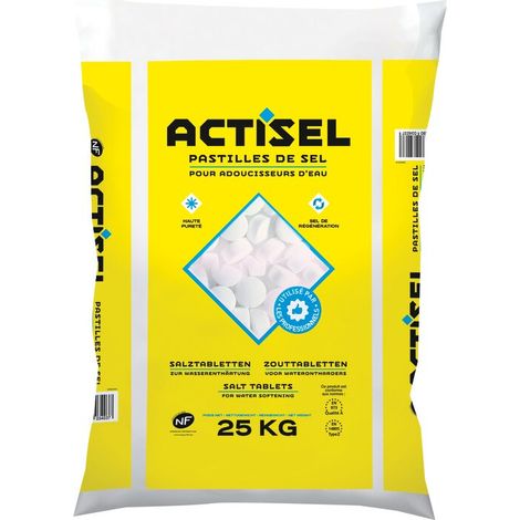 Pastilles Actisel Hg Sel Régénérant Adoucisseur 15/25mm - Salins