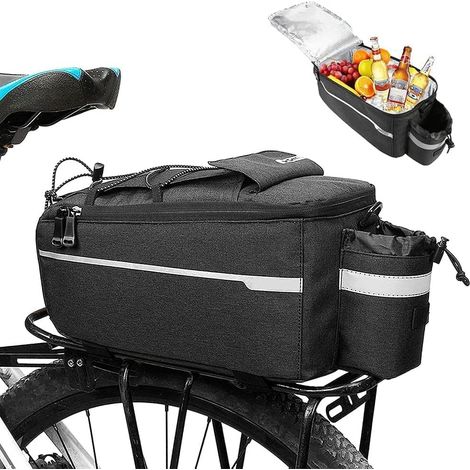 Sacoche de vélo multifonctionnelle, compatible avec la plupart des vélos, grande capacité - sacoche arrière pour VTT